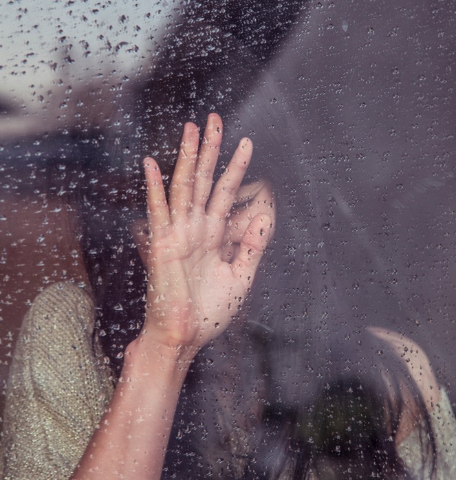person-woman-hand-rainy